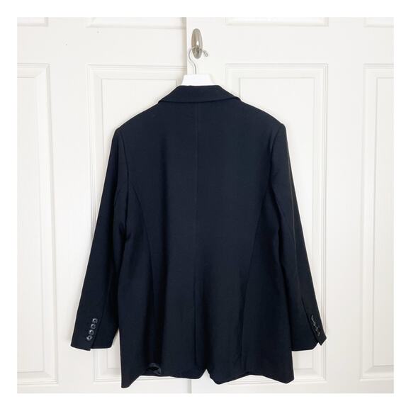 Banana Republic Factory Black Sculpted Stretch Blazer Lined NWT Sz 18 - Picture 5 of 9